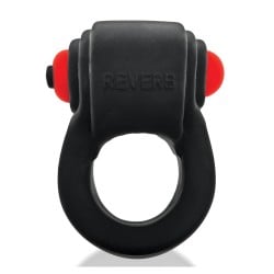 Hunkyjunk Revring Cock Ring w/Vibe - Tar w/Red Vibe
