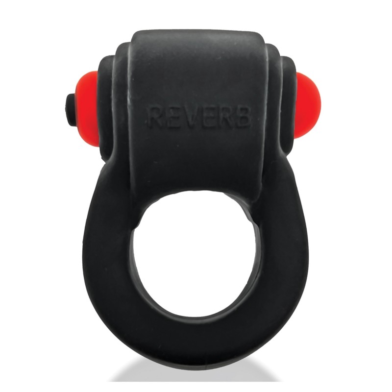Hunkyjunk Revring Cock Ring w/Vibe - Tar w/Red Vibe Hunkyjunk Revring Cock Ring w/Vibe - Tar w/Red Vibe