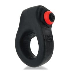 Hunkyjunk Revring Cock Ring w/Vibe - Tar w/Red Vibe