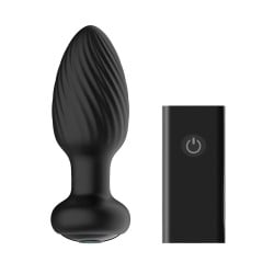 Nexus Tornado Rotating & Vibrating Butt Plug - Black