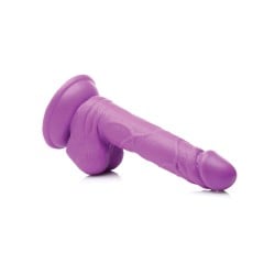 Pop Peckers 6.5" Dildo w/Balls - Purple