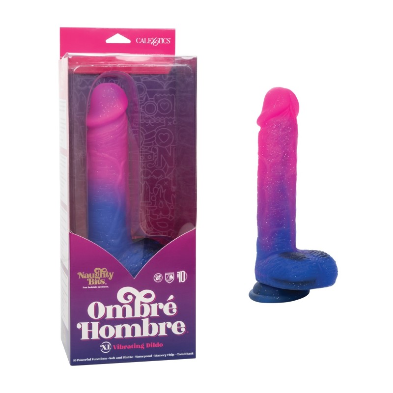 Naughty Bits Ombre Hombre XL Vibrating Dildo Naughty Bits Ombre Hombre XL Vibrating Dildo