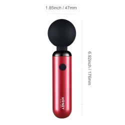 Pomi Wand Clit Tease Vibrating Wand - Deep Rose