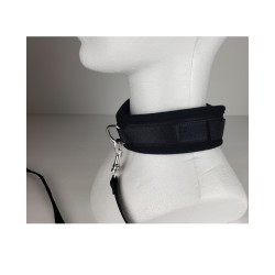 Spartacus Collar & Leash - Neoprene Black