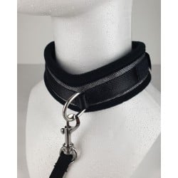 Spartacus Collar & Leash - Neoprene Silver