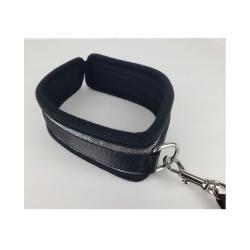 Spartacus Collar & Leash - Neoprene Silver