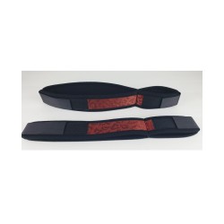 Spartacus Wrist to Thigh Cuffs - Neoprene Red