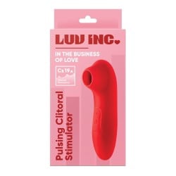 Luv Inc. Pulsating Clitoral Stimulator - Red
