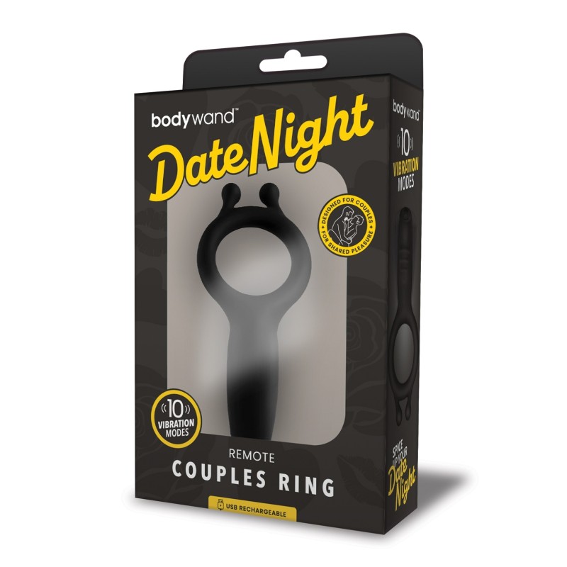 Xgen Bodywand Date Night Remote Couples Ring - Black Xgen Bodywand Date Night Remote Couples Ring - Black