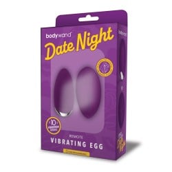 Xgen Bodywand Date Night Remote Vibrating Egg - Purple