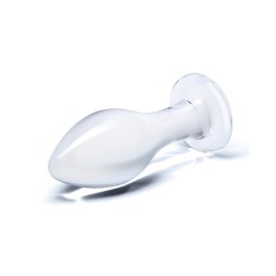 Glas 4" Classic Butt Plug - Clear