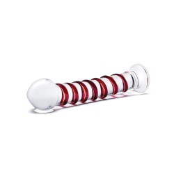 Glas 10" Mr. Swirly Dildo - Red