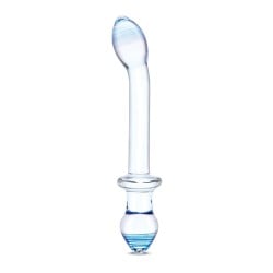 Glas 9.5" Double Play Dual Ended Dildo - Clear