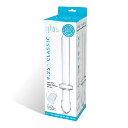 Glas 9.25" Classic Smooth Dual Ended Dildo - Clear