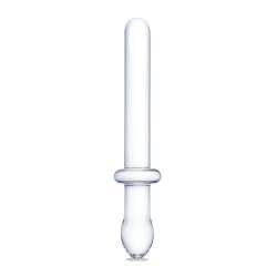 Glas 9.25" Classic Smooth Dual Ended Dildo - Clear