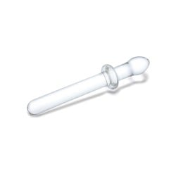 Glas 9.25" Classic Smooth Dual Ended Dildo - Clear