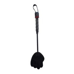 Rouge Mini Leather Hand Paddle - Black