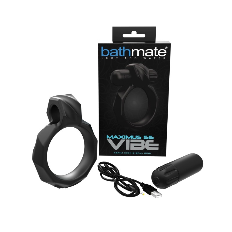 Bathmate Maximus Vibe 55 Cock Ring - Black Bathmate Maximus Vibe 55 Cock Ring - Black