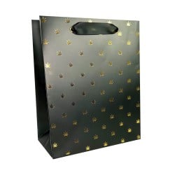 Polka Pot Gift Bag - Black/Gold