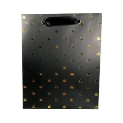 Polka Pot Gift Bag - Black/Gold