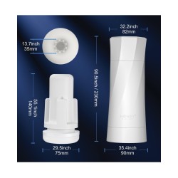 Sky Intense Suction & Vibration Blowjob Machine - White