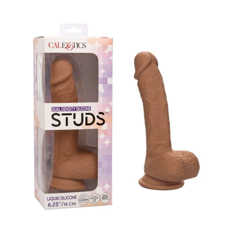 Dual Density Silicone 6.25" Studs - Brown Dual Density Silicone 6.25" Studs - Brown