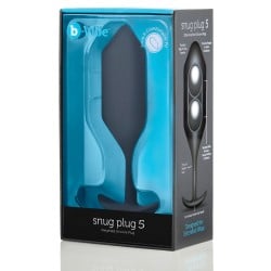 b-Vibe Weighted Snug Plug 5 - 350 g Black