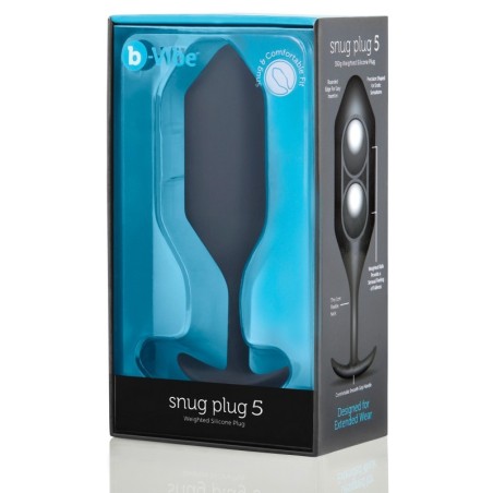 b-Vibe Weighted Snug Plug 5 - 350 g Black