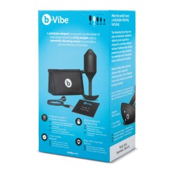 b-Vibe Vibrating Weighted Snug Plug XL - 247 g Black