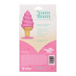 Naughty Bits Yum Bum Ice Cream Cone Butt Plug - Pink