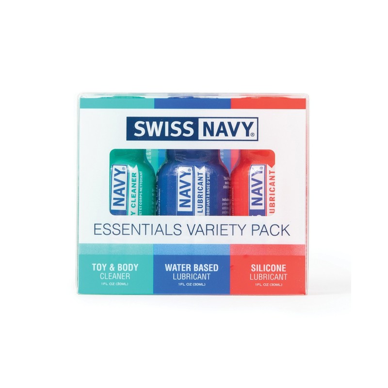 Swiss Navy Essentials Variety Pack of 3 - 1 oz Swiss Navy Essentials Variety Pack of 3 - 1 oz