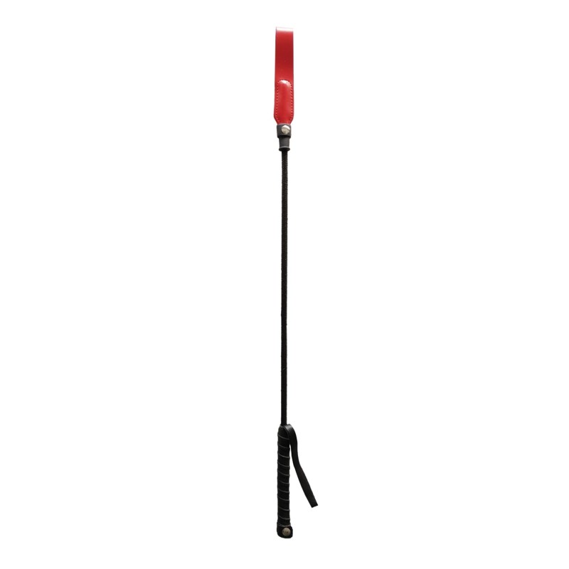 Rouge Long Riding Crop Slim Tip - Red Rouge Long Riding Crop Slim Tip - Red