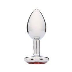 WhipSmart Heartbreaker 2.5" Heart Crystal Butt Plug - Red