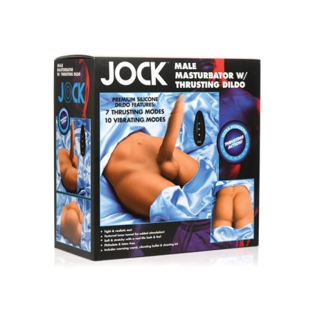 Curve Toys Jock Male Masturbator w/Thrusting Dildo