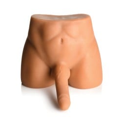Curve Toys Jock Male Masturbator w/Thrusting Dildo