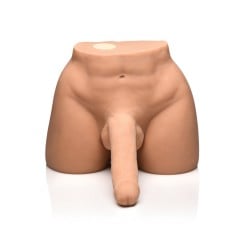 Curve Toys Jock Vibrating & Squeezing Male Masturbator w/Poseable Dildo