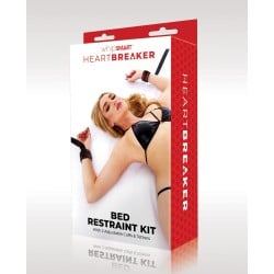 WhipSmart Heartbreaker Bed Restraint Kit - Black/Red