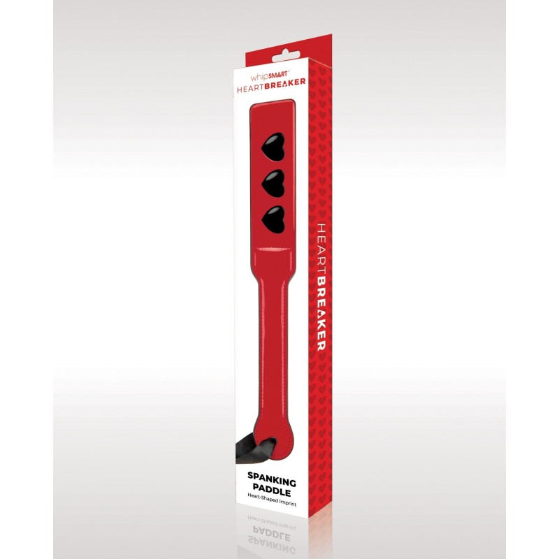 WhipSmart Heartbreaker Spanking Paddle - Red/Black WhipSmart Heartbreaker Spanking Paddle - Red/Black