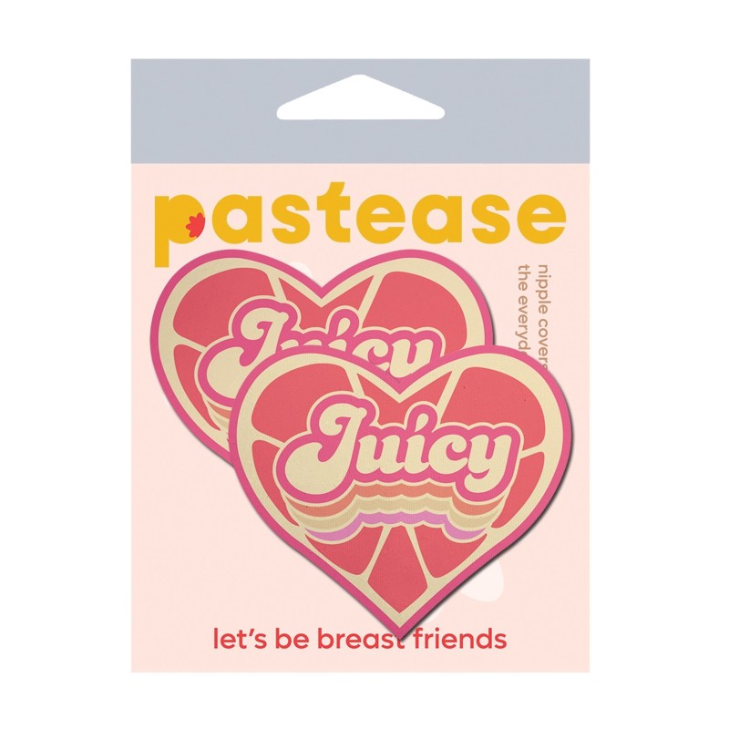Pastease Premium Retro Heart Juicy - Pink Grapefruit O/S