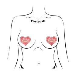 Pastease Premium Retro Heart Juicy - Pink Grapefruit O/S