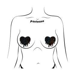 Pastease Premium Melty Heart - Black O/S