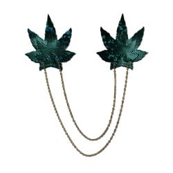  Pastease Chains Disco Weed Leaf - Green O/S
