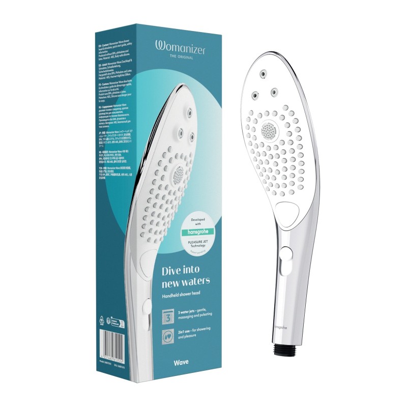 Womanizer Wave Shower Head - Chrome