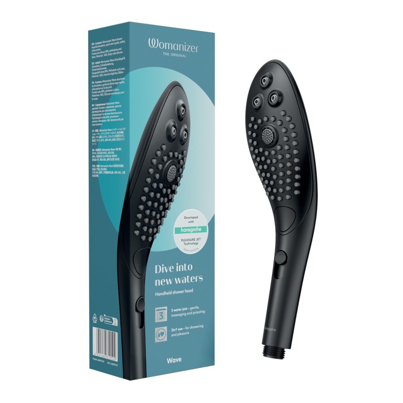 Womanizer Wave Shower Head - Black Womanizer Wave Shower Head - Black