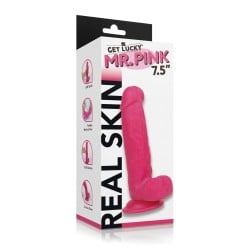 Get Lucky Mr. Pink 7.5" Dual Layer Dong