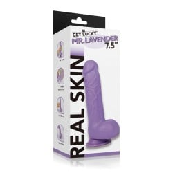 Get Lucky Mr. Lavender 7.5" Dual Layer Dong