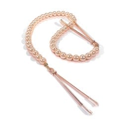 Nixie Pearl Drop Tweezer Nipple Clamps - Rose Gold