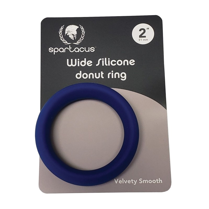 Spartacus 2" Wide Silicone Donut Ring - Blue Spartacus 2" Wide Silicone Donut Ring - Blue