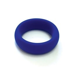 Spartacus 2" Wide Silicone Donut Ring - Blue