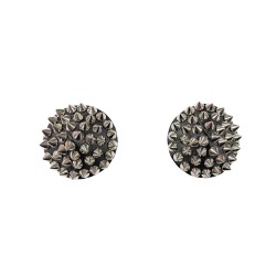 Darque Round Spiked Reusable Pasties - Black O/S